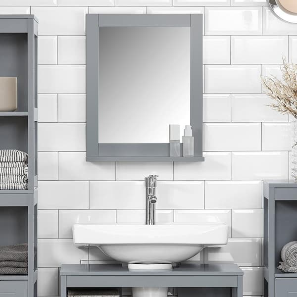 Peili, FRG129-SG, 40x10x49 cm, Hopeanharmaa