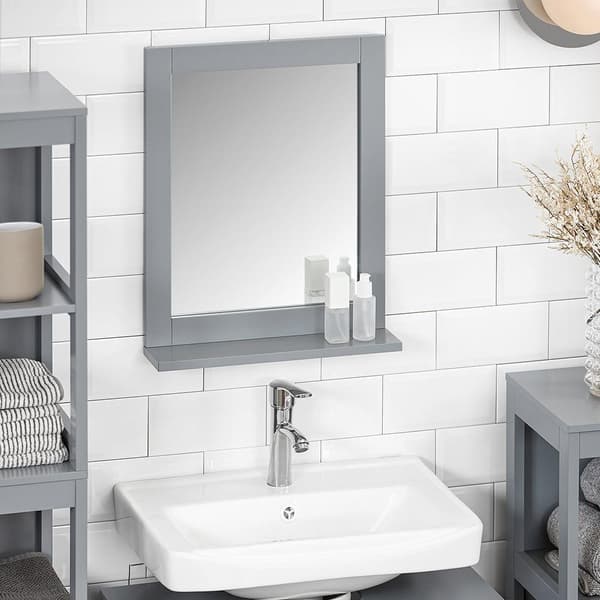 Peili, FRG129-SG, 40x10x49 cm, Hopeanharmaa