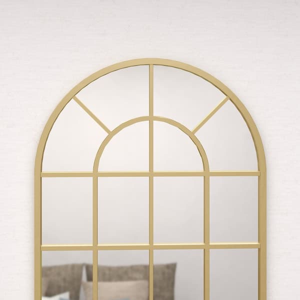Vægspejl, 110x62 cm, Guld