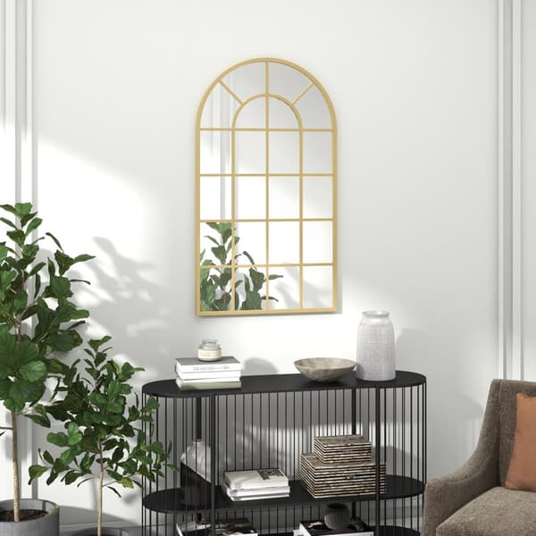 Vægspejl, 110x62 cm, Guld