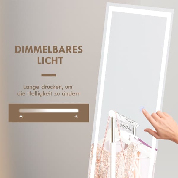 Helfigursspegel, 40x150 cm, Vit