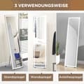Miniatyrbild 7 av 9: Helfigursspegel, 40x150 cm, Vit