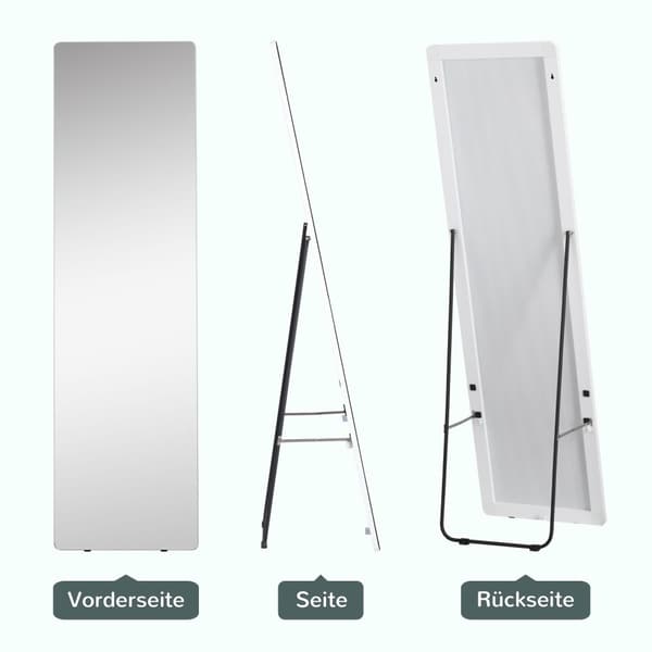 Fuldkrops Spejl, 45x37x158.5 cm, Sølv
