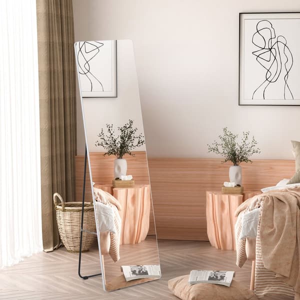 Fuldkrops Spejl, 45x37x158.5 cm, Sølv