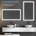 Miniatyrbild 7 av 9: Badrumsspegel, 100x60x3.2 cm, Silver