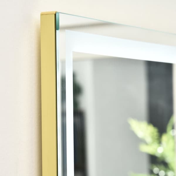 Väggspegel, 40x37x156.5 cm, Silver Guld