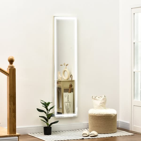 Väggspegel, 40x37x156.5 cm, Silver Guld