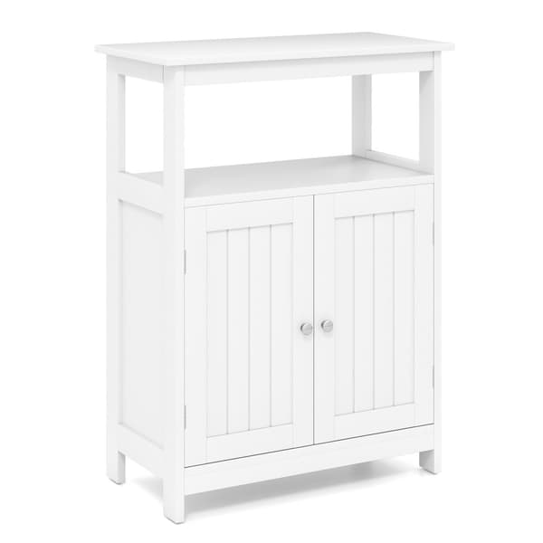 Kylpyhuoneen lattiataso, 23,5x12x31,5 tuumaa, valkoinen