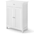 Miniatyrbillede 4 af 8: Badeværelses gulvskab, 23,5x12x31,5 tommer, hvid