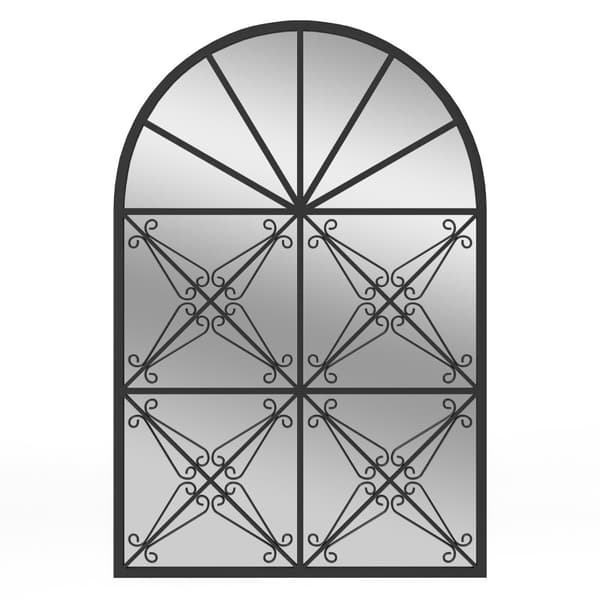 Dekorativt spejl, 58x87 cm, Sort