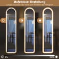 Miniatyrbillede 2 af 8: Helkropsspejl, 37x38x155 cm, Guld