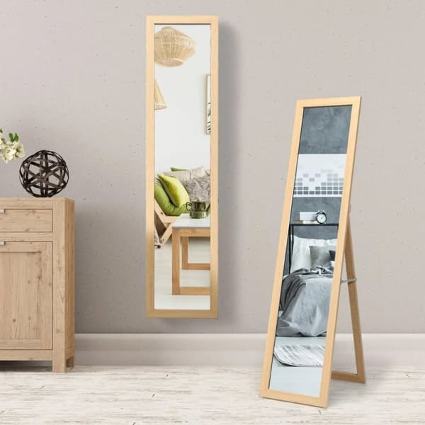 Fritstående spejl, 155x37 cm