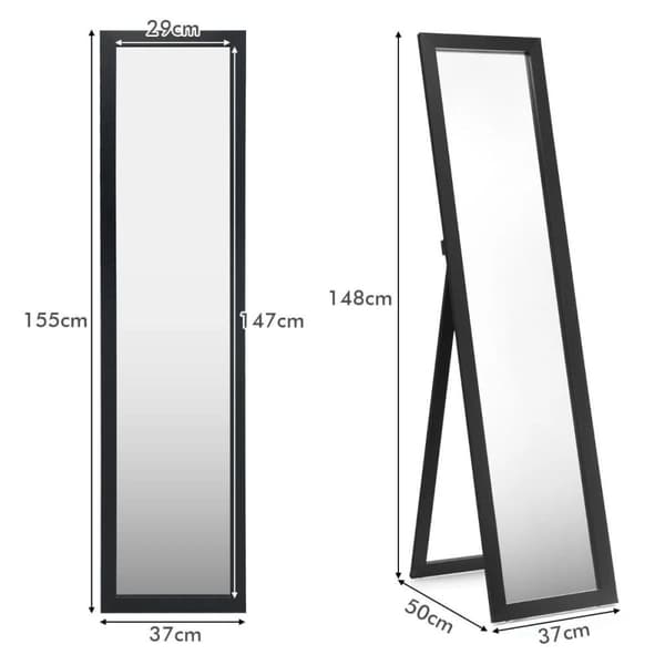 Frivillig spegel, 37x50x155 cm
