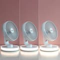 Miniatyrbild 4 av 11: Laddningsbar Skrivbordsfläkt med LED FanLed InnovaGoods Ø6,6'' 4000 mAh