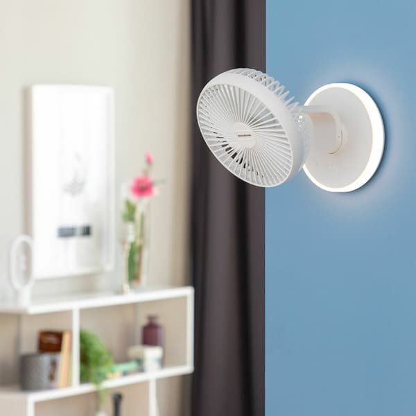 Laddningsbar Skrivbordsfläkt med LED FanLed InnovaGoods Ø6,6'' 4000 mAh