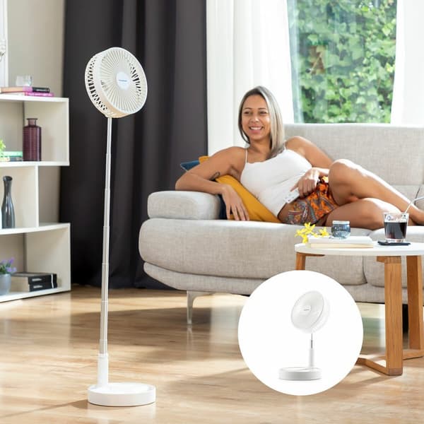 Hopfällbar Laddningsbar Fläkt 3-i-1 Fandle InnovaGoods Ø7,7'' 7200 mAh