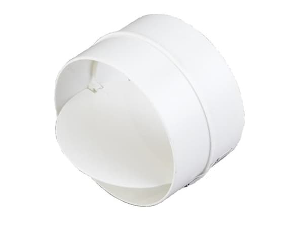 Duka läppäventtiili Ø100 mm - PVC, valkoinen