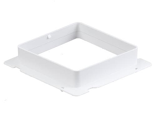 Duka overgangsstykke type 6 - HIPS, Hvid, 150X150 mm, Overgang 185/144/144 mm
