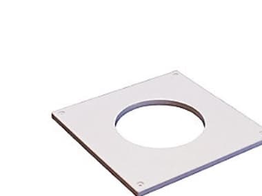 Duka peitelevy S7 - ABS, valkoinen, Ø100 mm