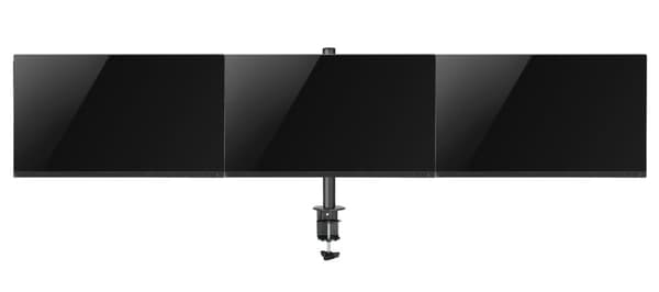 NÖRDIC Monitorarm Table Bracket for tripper skjermer 13-27 tommer i stål, vippbar, roterbar og roterbar, svart, skjermbrakett