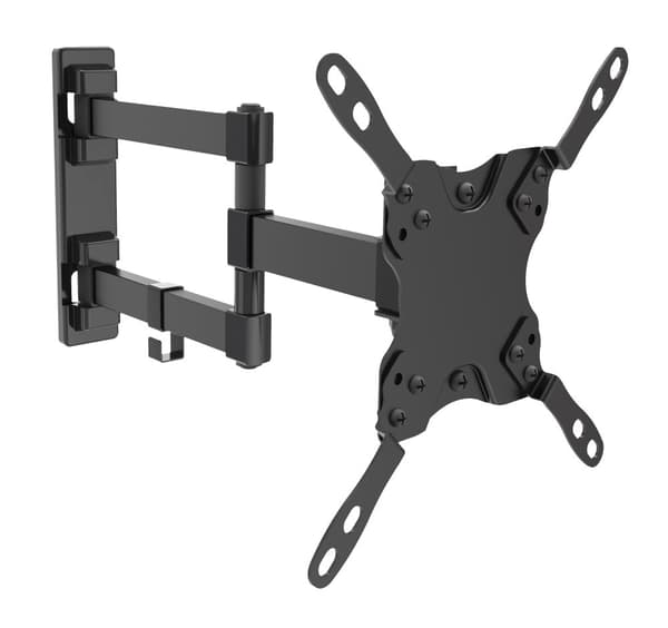 Wall mount for tv/screen, 15"-40", max 20kg, 3 leads, black