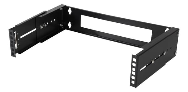 19" wall mount adjustable depth, 2U, 15kg load, steel, kit