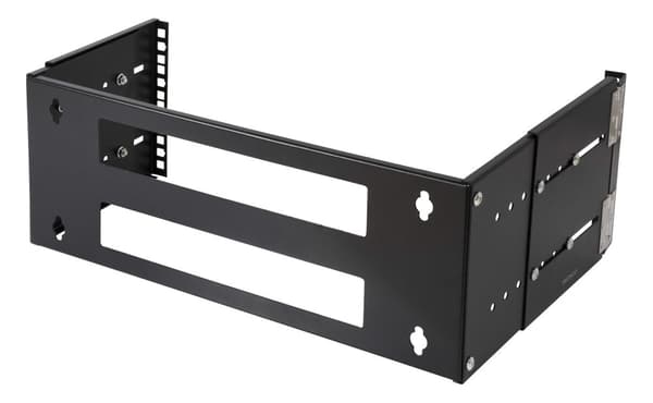19" wall mount adjustable depth, 4U, 25kg load, steel