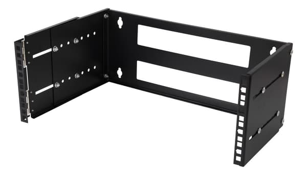 19" wall mount adjustable depth, 4U, 25kg load, steel