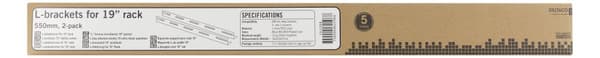 L-support rails, 2-pack, 550mm, for 600x800 deep cabinets