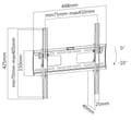 Miniatyrbillede 5 af 8: Wall mount  monitor/tv 32"  55" tilt max 50kg VESA black