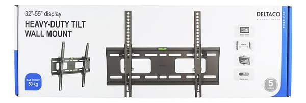 Wall mount monitor/tv 32" 55" tilt max 50kg VESA black