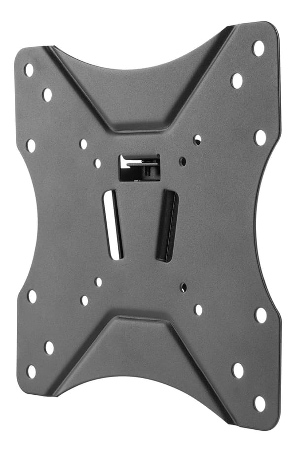 Compact slim tilt wall mount, 23"-42", 25 kg, black Svart