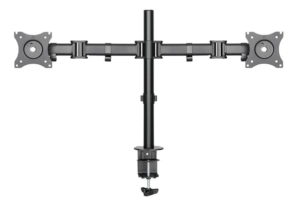 OFFICE Dual Desk Mount, tilt, swivel, rotate, 13"-27"