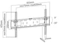 Miniatyrbillede 6 af 8: Heavy-duty wall mount for monitor/tv, 37"-70", tilt, max 50