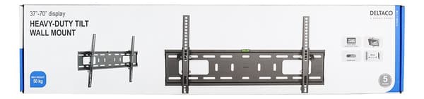 Heavy-duty wall mount for monitor/tv, 37"-70", tilt, max 50