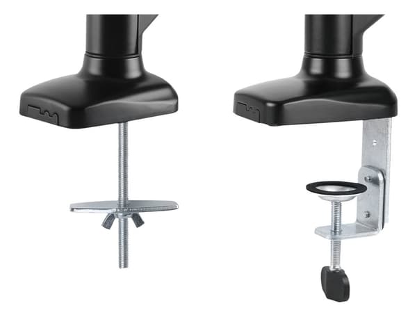 Monitor desk mount 13-27", gas operated, VESA, three axis