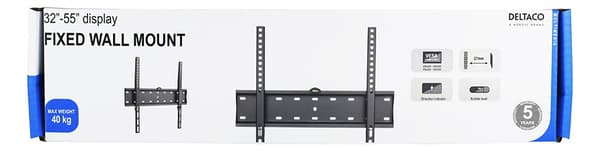 Fixed wall mount for TV/screen, 32-55 ", max 40kg, VESA 200x