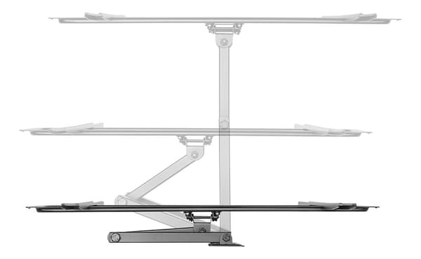 Full motion 3-way wall mount for monitor/tv, 37"-70", tilt