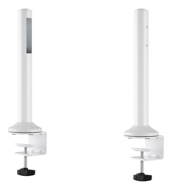 Mounting poles for slatwall panel (DELO-0151), white