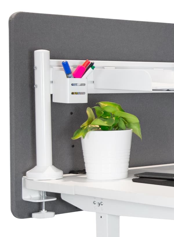 Mounting poles for slatwall panel (DELO-0151), white