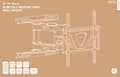 Miniatyrbild 7 av 8: OFFICE UltraSlim Low Profile FullMotion Wall Mount 32"70"