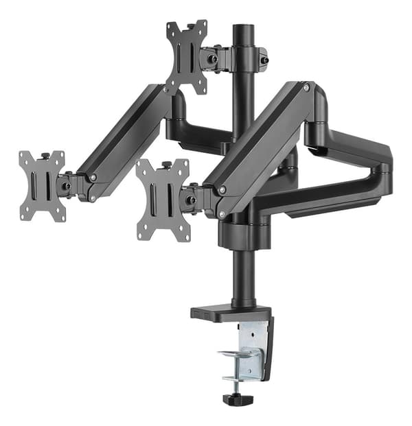 OFFICE Triple Mount Gas Spring Monitor Arm tilt 17"-27" Sort