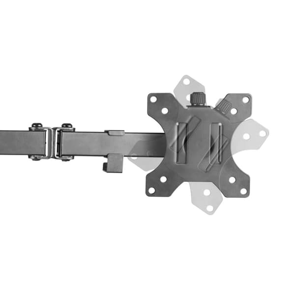 Dual monitor desk mount, 13"-32"screens VESA 75x75/100x100