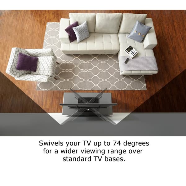 TV-ställ 32-60" Svängbar VESA 600x400 Svart