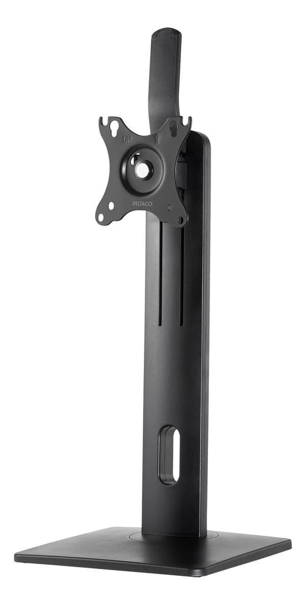 OFFICE Height adjust desk stand rotating base 1732" Svart