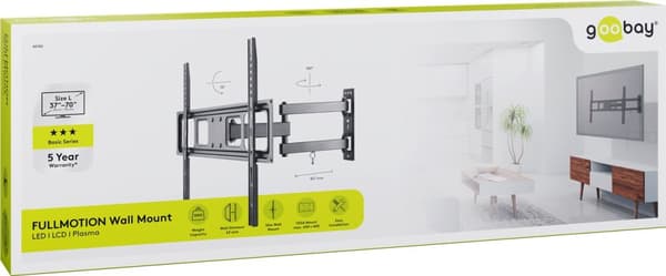 TV-veggfeste Basic FULLMOTION (L)