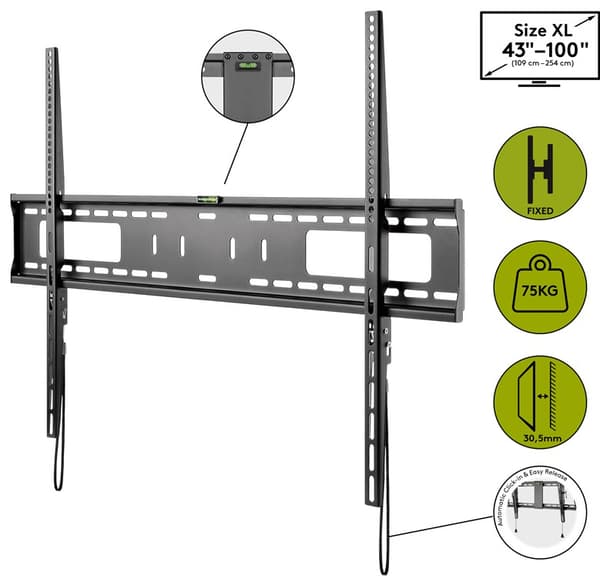 TV-seinäteline Pro FIXED (XL)