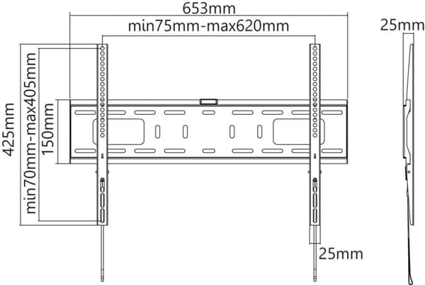 TV-veggfeste Pro FIXED (L)