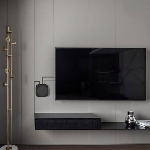 INF Veggfeste tyverisikring for Apple TV Black