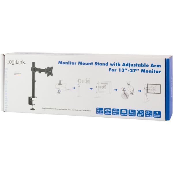 LogiLink Monitorarm 13-27" 274mm